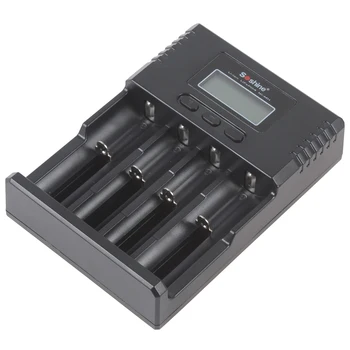 Soshine H4 Univerzalno LCD 12V Baterija za ponovno Polnjenje Avto Polnilnik za Li-ion/Ni-MH/LiFePO4 baterije AA/AAA/18650/26650 Zaščita Baterije