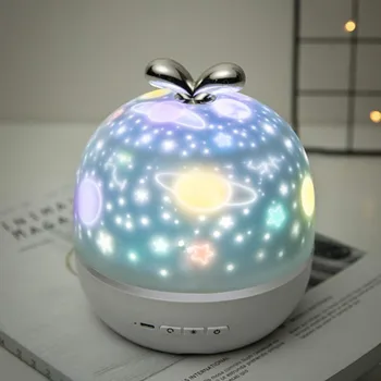 Starryx Nebo Projektor Noč Svetlobe Z BT Zvočnik Daljinski upravljalnik Polnilna Vrtenje LED Lučka Pisane Star Otroci Baby Darilo