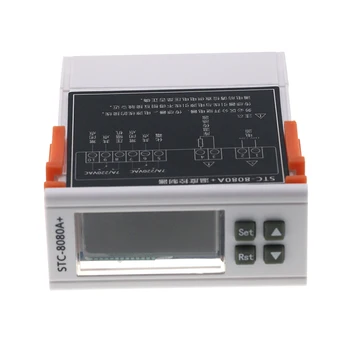 STC-8080A+ Hladilnik, Termostat Temperaturni Regulator za Hlajenje Avtomatsko Odmrzovanje Časovnik Inteligentni Eno Sondo
