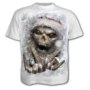 Strašno moška T-Srajce za Moške High Street 3D Majice O-Vratu T-shirt Poletje Moda Vrhovi Fantje, Oblačila Velikosti Ulica Oblačila