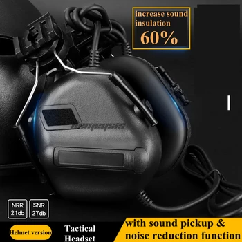 Taktično Čelada Slušalke Proti hrupu Zvok Ojačanje Vojaško Streljanje Slušalke CS Wargame Lovske Slušalke