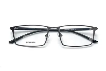 Titana Očal Okvir Moških Ultralahkih Kvadratnih Kratkovidnost Recept Očala Moški Kovinski Polno Optičnih Okvir Brezvijačno EyewearP9850