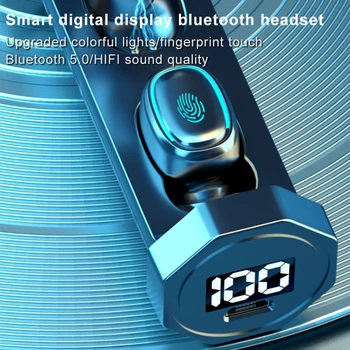 TWS Res Brezžične Bluetooth Slušalke z Mikrofonom Nepremočljiva Športne Slušalke Mini Čepkov Igra Slušalke za Xiaomi Huawei Iphone