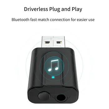 USB Bluetooth 5,0 KORSEED Avdio Sprejemnik Oddajnik Brezžični Adapter za TV Auto PC Mini 2IN1 3,5 mm Priključek AUX USB