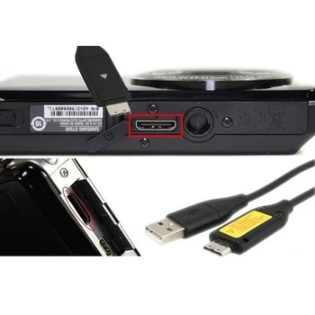USB Polnilec Za Samsung PL200 PL210 PL120 PL57 PL70 PL81 PL151 Digitalni Fotoaparat Kabel za Polnjenje Podatkov Žice Power Line 0,5 m do 1,5 m