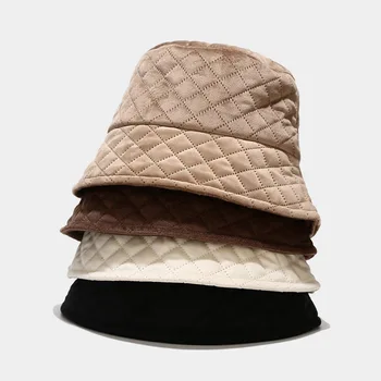 USPOP 2020 Vedro klobuki zimske ženske klobuki diamond mrežo ravno klobuki Navzdol bombaž debel toplo ravno klobuki