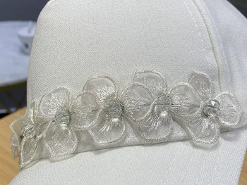 USPOP Nove ženske kape pomlad čipke cvet baseball caps ženski asjustable trdna collor bombažne kape