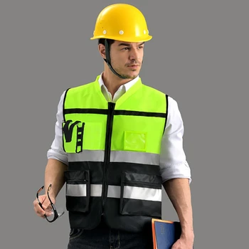 Visoko Svetlost zaščitna naprava za gradbeni delavci, nadzorniki, izvajalci, Zunanji sili Nositi Multi Žep Safetys