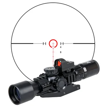 Vrhunska Eno Taktično Lov Riflescope Red Dot Področje Optike Pogled Rdeče/zeleno Mil Dot+ Killflash+ Področje uporabe Mount gz10335
