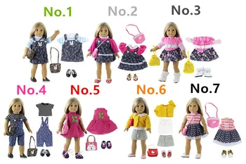 Vroče Prodajajo Različne Lepe Obleke Obleko za 18 Inch Ameriški Lutka A1