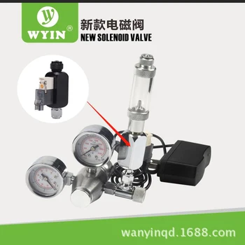 WYIN 110-240v nizke temperature DIY novo CO2 v akvarij magnetni magnetni ventil regulator, ogljikov dioksid, magnetni ventil