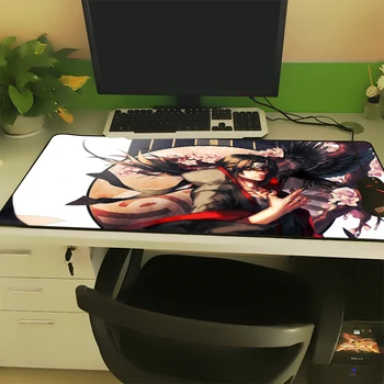 XGZ Mladi Anime Velikosti Mouse Pad Black Vpenjanje Naruto Sharingan Itachi Laptop PC Tabela Mat Gume Univerzalno Non-slip
