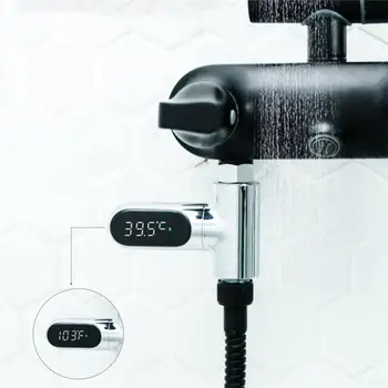 Xiaowei V2 Vodo Tuš Termometer LED Celzija Celzija Čas Prikaza Pretoka Self-proizvodnji Električne energije, Vode Temperture Meter