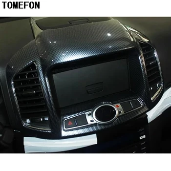 Za Chevrolet Captiva 2012-ABS Ogljikovih Vlaken Barve, Spredaj Notranje zadeve AC Vent Prestavna Volan Okno za Preklapljanje Trim