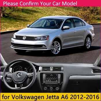 Za Volkswagen VW Jetta 6 A6 MK6 2012~2018 5C6 Anti-Slip Mat nadzorna plošča Pokrov Pad Dežnik Dashmat Avto Dodatki 2013