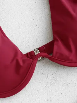 ZAFUL Visoko Izreži Underwire Bikini Komplet ženske kopalke bikini 2019 mujer Podporo Tip