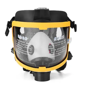 Zaščitno Električno Stalen Pretok Priložen Zrak, ki se Dovaja Poln Obraz Plinsko Masko Respirator Sistem respirator Masko Delovnem mestu Varnost Supplie