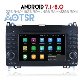 Čisto Android8.0 4+32GB Avto DVD predvajalnik Za Mercedes Benz A W135 B W245 Viano/Vito Sprinter Avdio GPS 2 din Radio večpredstavnostnih