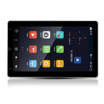 1 din Android 10.0 avto multimedijski predvajalnik universal radio stereo GPS navigacija 10.1 palčni Vrtljiv Zaslon 4G 64GB