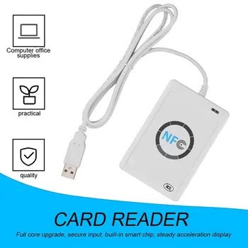 1 nastavite Strokovno USB ACR122U NFC RFID Bralnik Pametnih Kartic Za vse 4 vrste NFC (ISO/IEC18092) Oznake + 5pcs M1 Kartice