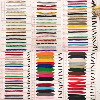 100 Metrov/Veliko Barvne Poliester Kabel 5mm Zavite Vrvi Visoke Trdnosti Niti DIY Tekstilne Obrti Dekoracijo 31 Barve