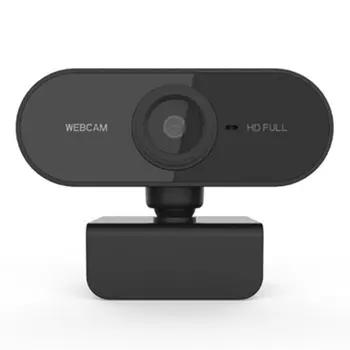 1080P HD Spletna kamera z Mikrofonom Vrtljiv PC Desktop Web Kamera Kamera Mini Računalnik WebCamera Cam Video Snemanje Dela
