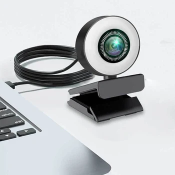 1080p Webcam 4K Spletna Kamera Z Mikrofonom Full HD Kamera Kamera Mini Računalnik WebCamera Za Računalnik Web Cam Za PC USB Kamera