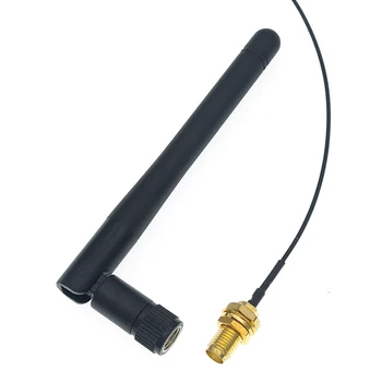 10pcs 2.4 G antena zložiti, Bluetooth, wifi modul ZigBee anten SMA, da IPEX napajalni liniji 2,4 GHz Antena brezplačna dostava