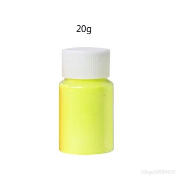 12 Barvna 20 g Svetlobna Smolo Pigment Kit Žareti V Temno Prahu, Barvilo, Pigment Dye Fluorescentna Smolo S29 20 dropshipping