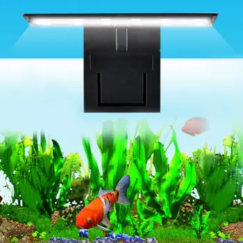 12 LED Aquarium Fish Tank Spona Clip Vodne Rastline Rastejo Bele Barve Razsvetljave EU