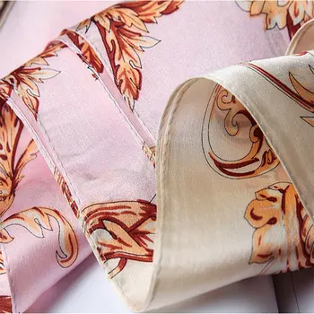 2019 Luksuzne blagovne Znamke Pure Svileni Šal Ženske Hangzhou Pravi Svile Obloge za Ženske Print Šali Foulard Femme Naravnih Svilene Rute