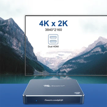 2020 Beelink Gemini M Prenosne Windows 10 Mini Pc Intel Procesor J4125 Izračun PC, Smart TV BOX 4K Multimedijski Predvajalnik Mini igre Pc