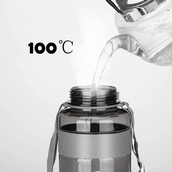 2020 Nov Šport Pitne Vode Steklenico s Slamo BPA Free 1000 Ml 2000ml Plastičnih Pitne Vode Steklenica za Vodo 1L