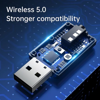 2020 novo T18 Bluetooth 5.0 4-v-1 USB sprejemnik oddajnik plug and play Bluetooth adapter podpira glasovni klic funkcije