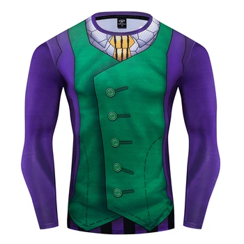 2021 Modi Nove Joker Cosplay Kostumi Premija 3D Tiskanih Kostum Stiskanje T-shirt Finess Telovadnici Hitro Sušenje Tesen Vrhovi