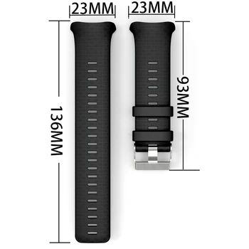 23 mm Silikonski Watch Trak Manšeta za Polar Vantage V Pametno Gledati