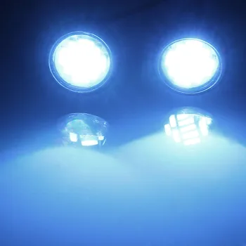 2Pcs/set 3V-12V 2W LED Sprednje Luči Žarometov Žarometi, Modro, Belo Sprednje Luči Za 1:10 RC Avto Dodatki