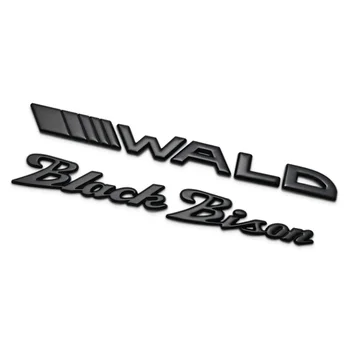 3D Kovinski Pismo wald black bison Avto Nalepke Značko Simbol za Avto Zunanja Dekoracija Avtomobila Telesa Auto Decals Dodatki
