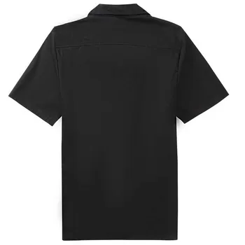 3XL Plus Velikost Moški Majica Kratek Rokav Vintage Črna Rdeča Rockabilly Bowling Bombaž Priložnostne Srajce za Moške camisa masculina