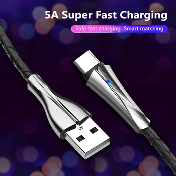 5A Micro USB Tip C Kabli Hitro Polnjenje Mobilnega Telefona dodatna Oprema Podatkovni Kabel Za Samsung Xiaomi mi 9/10 1m Microusb USB-C Kabel