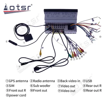 6.2 palčni Zaslon IPS 1DIN Radio Android 10 Avto CD DVD Predvajalnik Za Univerzalno GPS Navi Vodja Enote Auto Audio Stereo 1+16GB
