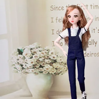 60 cm Moda Dekle Lutka Igrača Z Obleko In Čevlji Simul Plastičnih Spojen DIY Smart Big Princesa Lutka Kraljica Nastavite Dekle Darilo za Rojstni dan