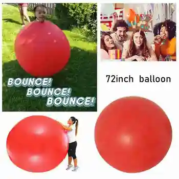 72 Palca Latex Velikan Človekovih Jajce Balon Krog Vzpon-v Poročni Balon Za Smešno Rojstni dan Otrok Igra na Prostem Dekor Igrače Rdeča