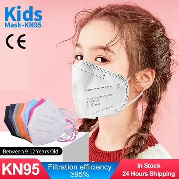 9-12 FFP2 Mascarillas KN95 Otroci Masko 5 Plasti Masko KN95 Za Dekleta Fantje Respirator Zaščitne Maske Otrok Maske Dustproof