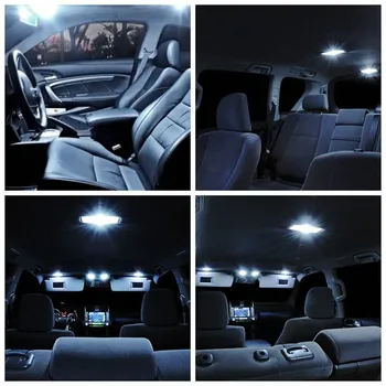 9pcs Bel Avto LED Sijalke Notranje zadeve Paket Komplet Za leto 2011 2012 2013 Hyundai Sonata Zemljevid Dome Trunk registrske Tablice Lučka