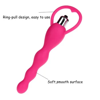 Analni Bullet Vibrator, Vodotesno Odprtino Za Stimulacijo Klitorisa Varno Silikonski Adult Sex Igrača Analni Čep, Spolno Izdelkov Masturbacija