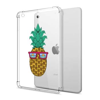 Ananas Ohišje za iPad 2 3 4 10.2 2019 Primeru Prozoren Silikonski Ojačani robovi TPU Odbijača, Prevleke za iPad Mini 1 2 3 4 5