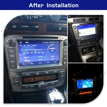 Android 10.0 zaslon Predvajalnik Za Toyota Avensis T25 2003 2004 2005 2006 2007 2008 GPS Navigacija Auto Radio Audio stereo vodja enote