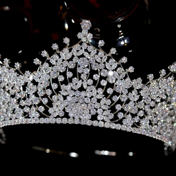 ASNORA Nove Klasične Poročne Krono Poroko Tiara Visoke Kakovosti Poročne Glavo Kristalno Pribor za Lase Princesa Rojstni dan Krono