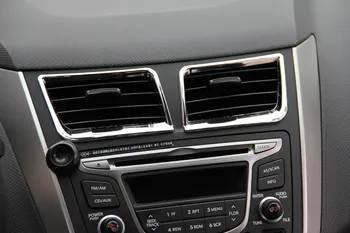 Avto klima vtičnico /vrata ročaj kritje/prestavi plošča /Škatle za Rokavice Ročaj Kritje ABS chrome trim Za Hyundai Solaris Verna i25